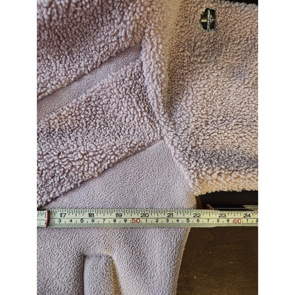Koolaburra By UGG Fleece Sherpa Bomber Hoodie Jacket Women's M Pink Zip‎ Coat - Picture 10 of 11